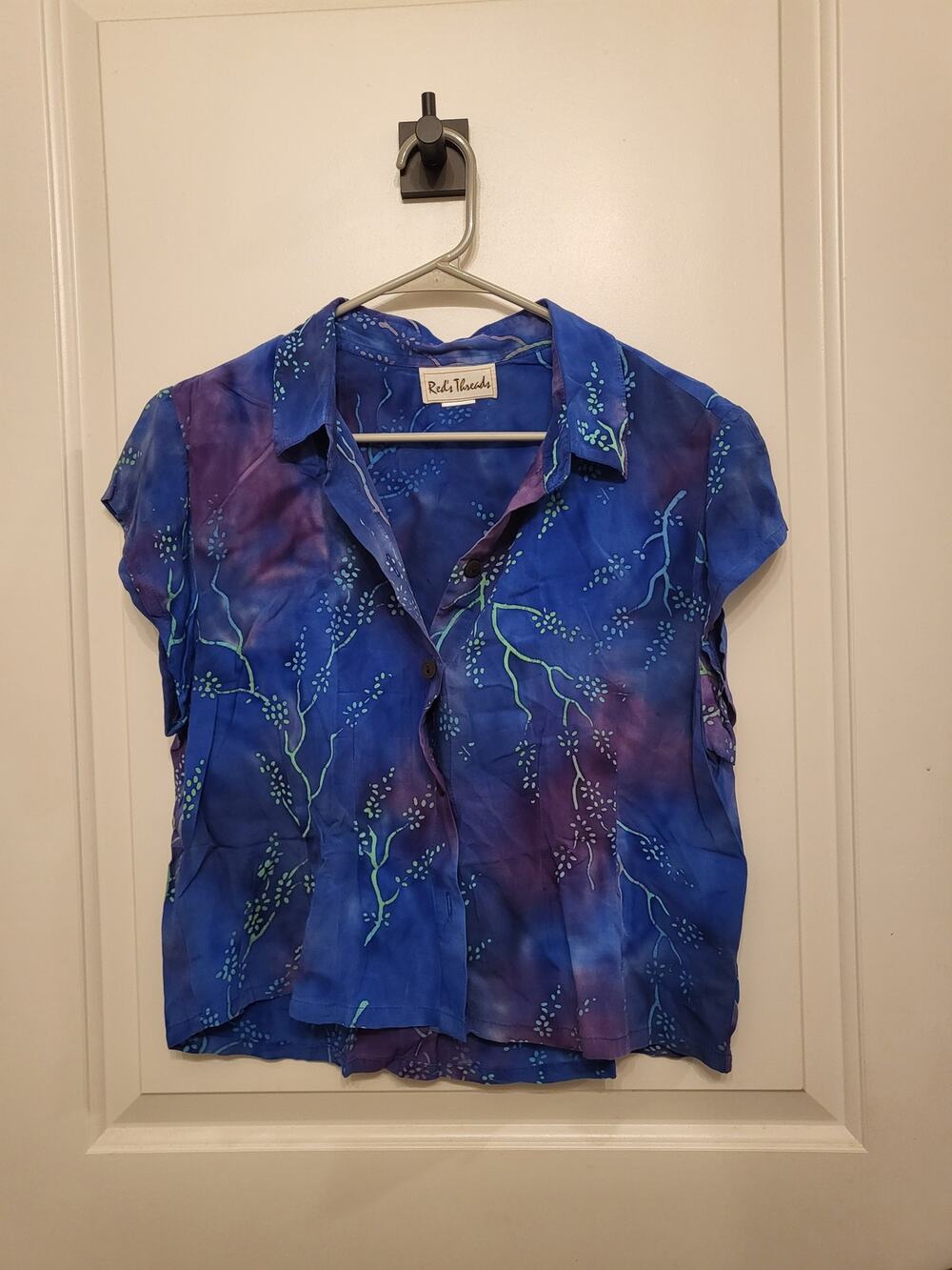 Red's Threads short-sleeve collared blouse Medium